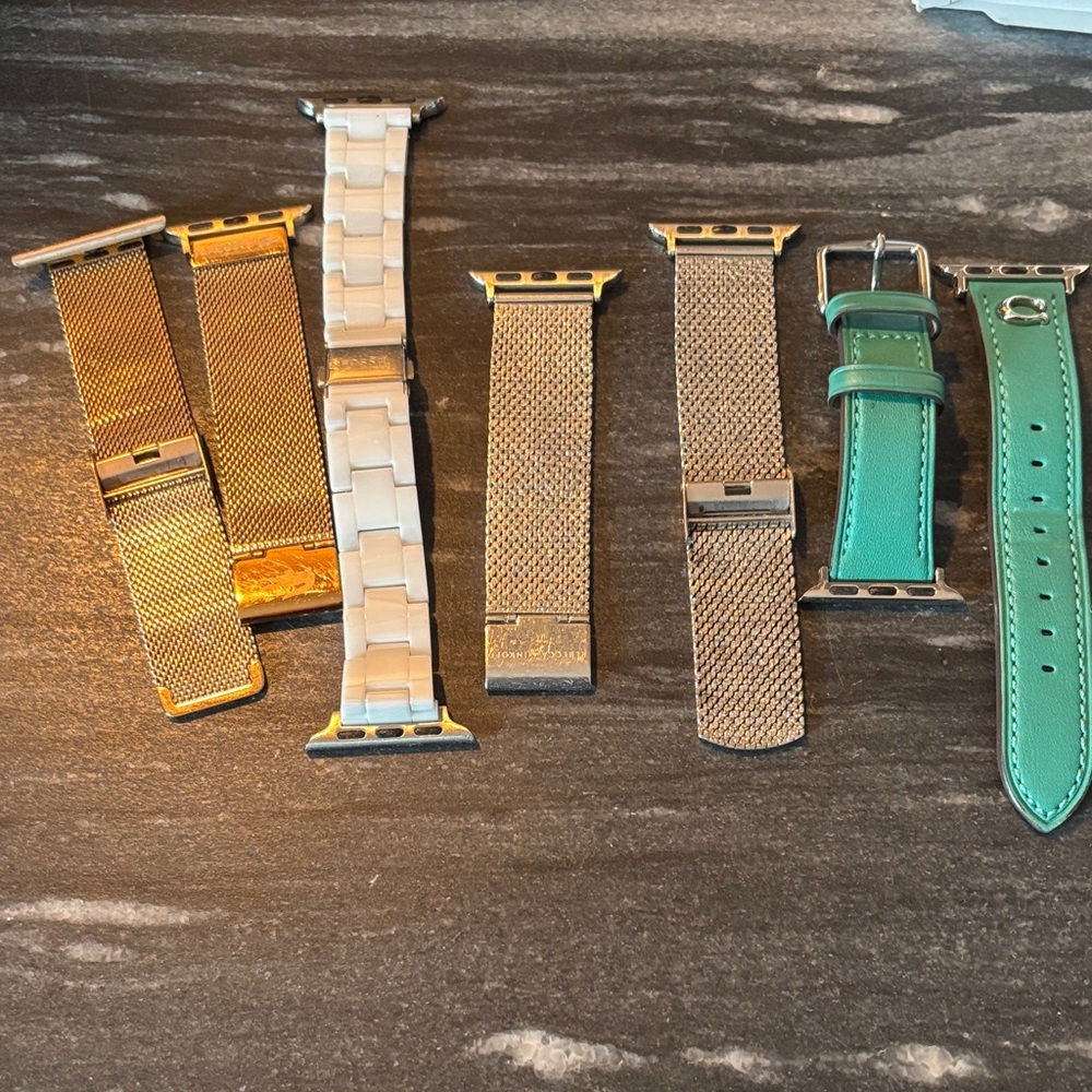 Stylish Gold and Silver Watch Bands